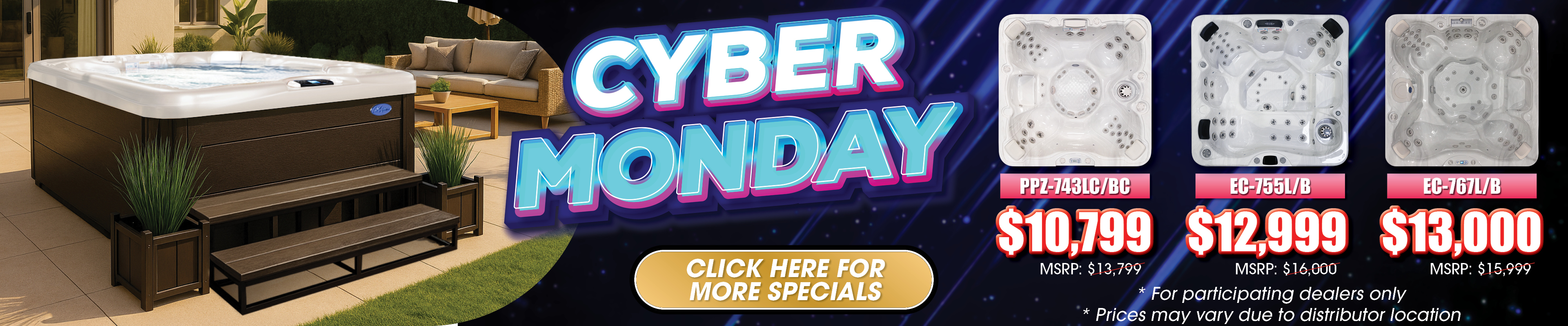 Calspas hot tub being used in a family setting - Upland